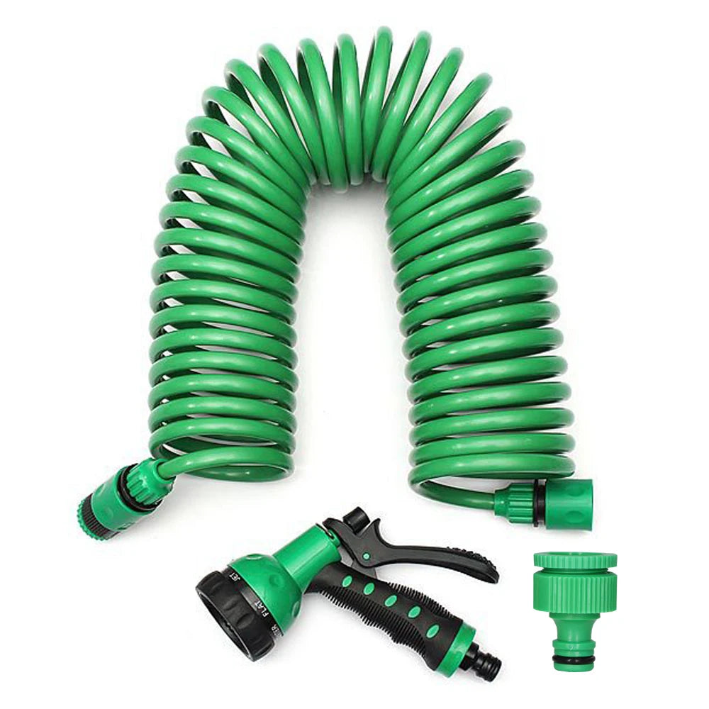 Tuyau à bobine extensible 7,5/15/30m – Pistolet 7 jets, compact & résistant