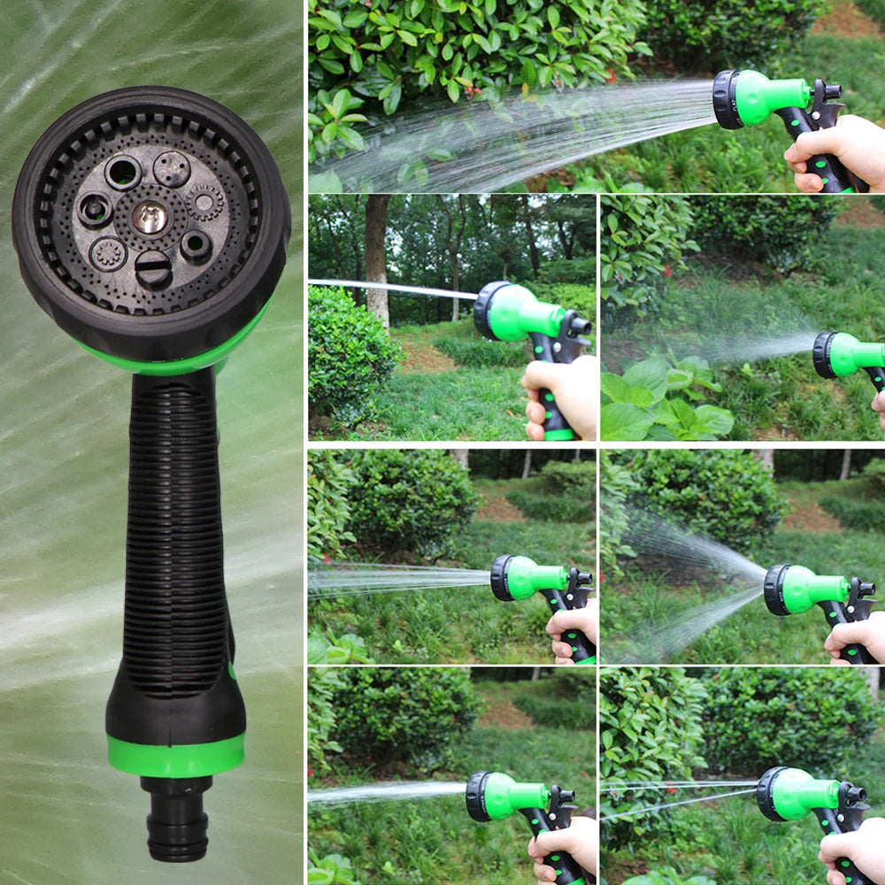 Tuyau à bobine extensible 7,5/15/30m – Pistolet 7 jets, compact & résistant