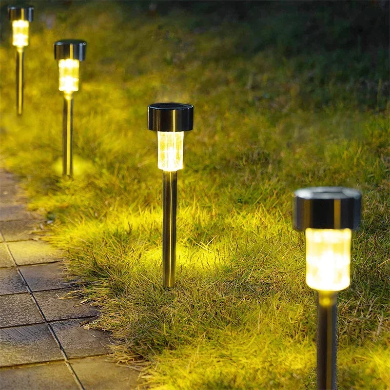 Spots LED solaires encastrables (8 pièces) – Extérieur, étanches IP55