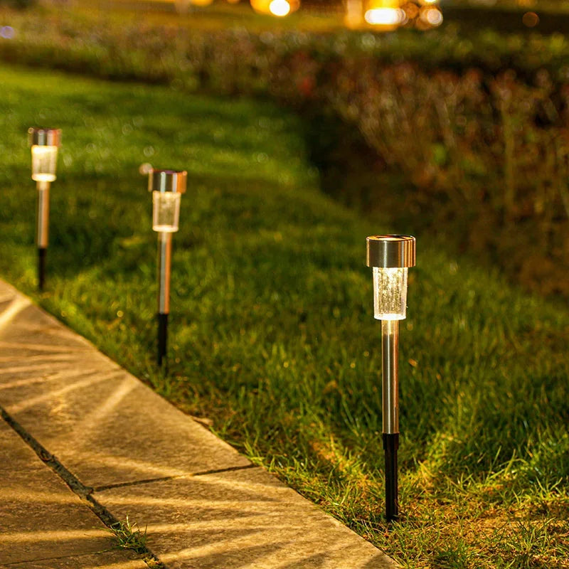 Spots LED solaires encastrables (8 pièces) – Extérieur, étanches IP55