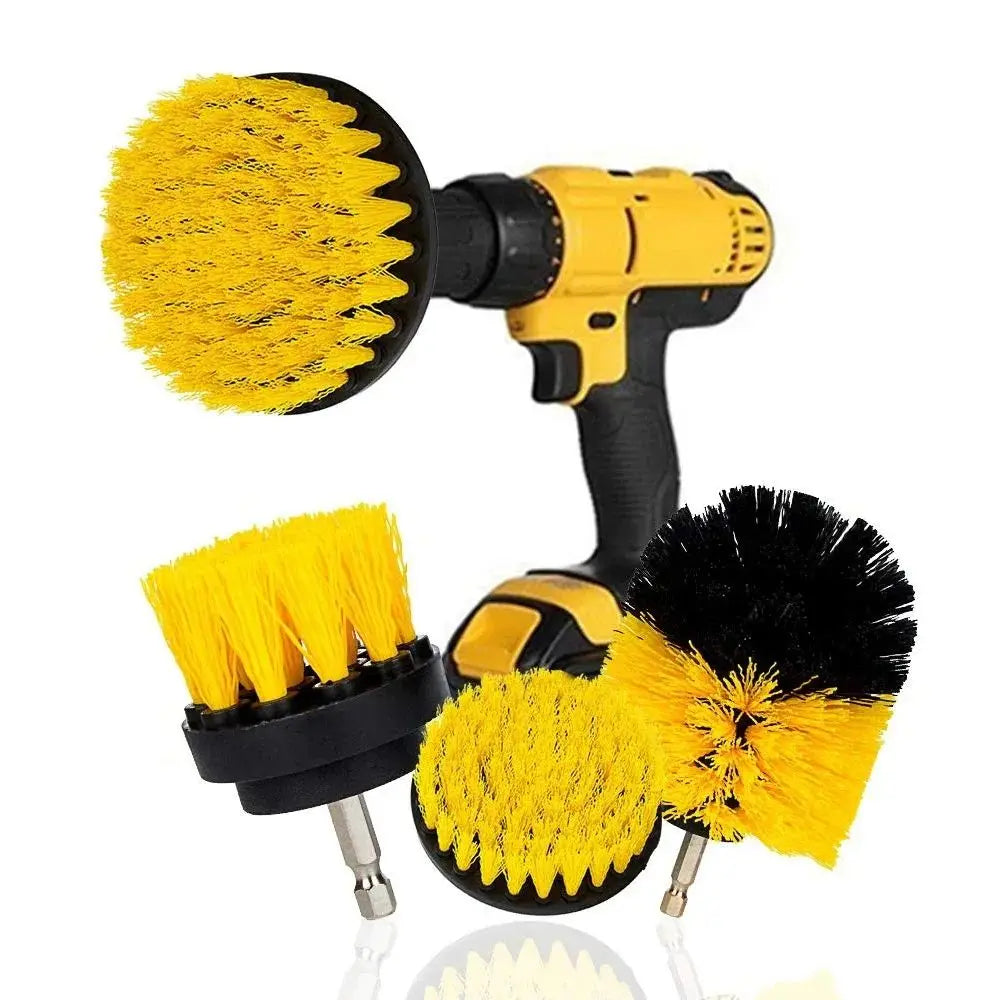 Kit brosses de nettoyage pour perceuse – 3 pièces, spécial salle de bain & carrelage