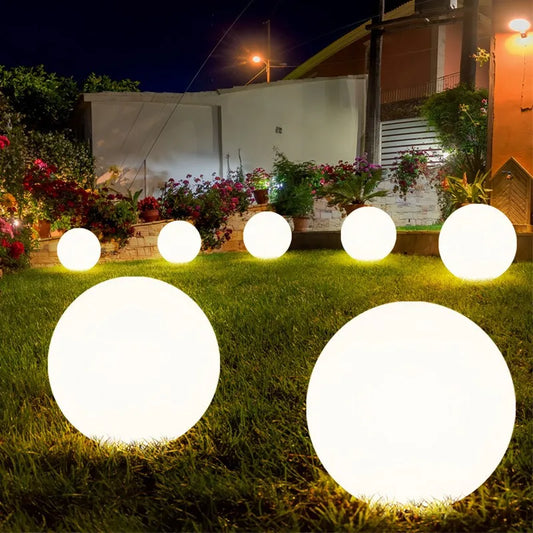 Boule lumineuse LED solaire RGB – Étanche, 16 couleurs, jardin & fête