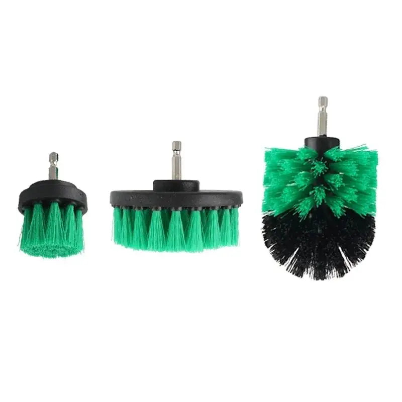 Kit brosses de nettoyage pour perceuse – 3 pièces, spécial salle de bain & carrelage