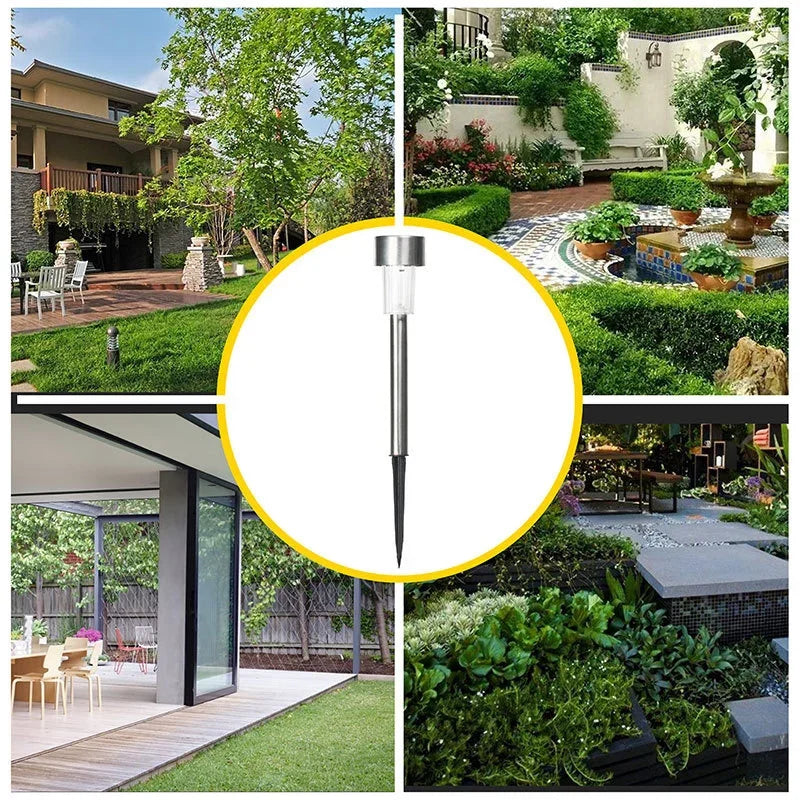 Spots LED solaires encastrables (8 pièces) – Extérieur, étanches IP55