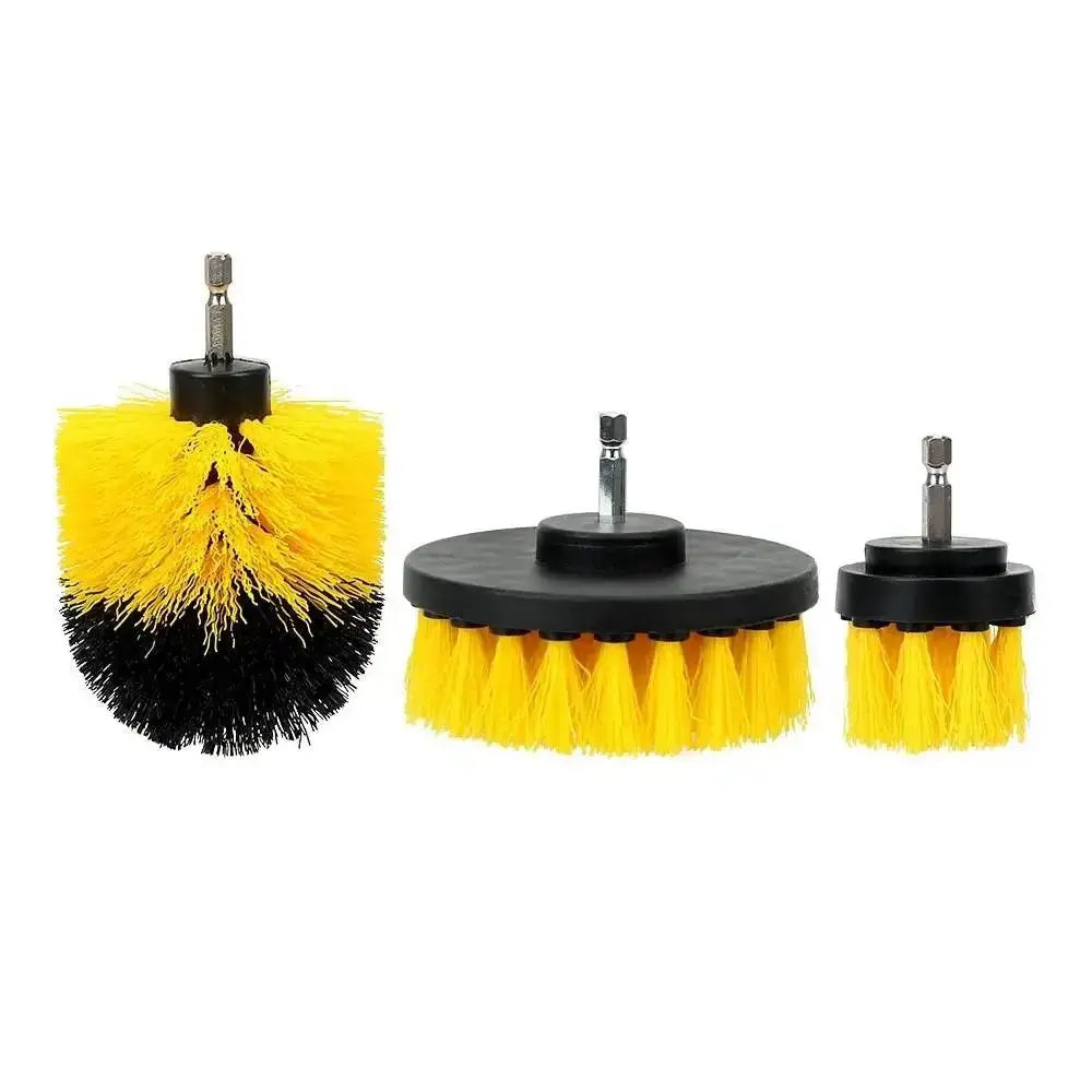 Kit brosses de nettoyage pour perceuse – 3 pièces, spécial salle de bain & carrelage